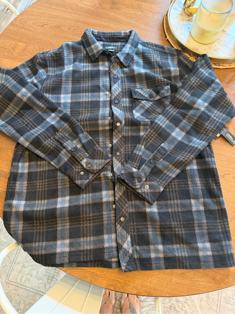 O'Neill Blue Plaid Button-Down Shirt